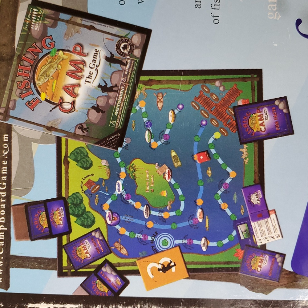 FISHING CAMP The Board Game Outdoors Family Board Game Educational
